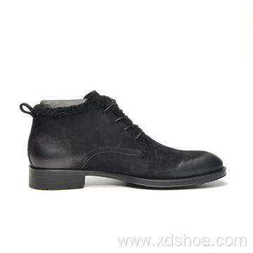 Nubuck business casual boot